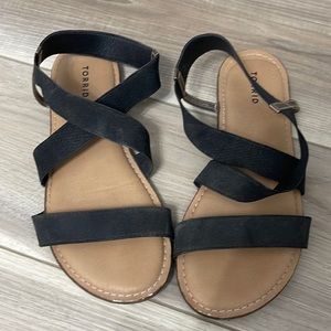 Torrid black stretch band sandal